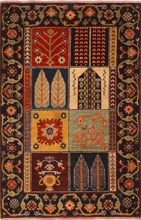 Bakhtiar Multicolor Hand Knotted 27 X 311  Area Rug 250-28983 Image 0
