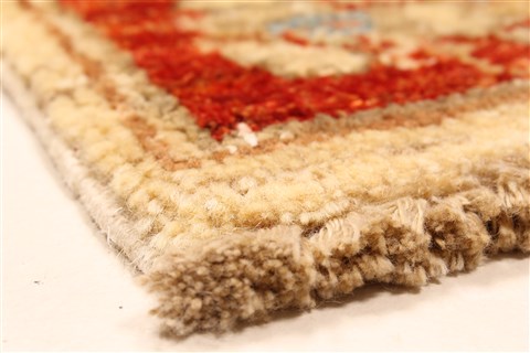 Pishavar Beige Hand Knotted 26 X 45 Area Rug 250-28984 Image 8