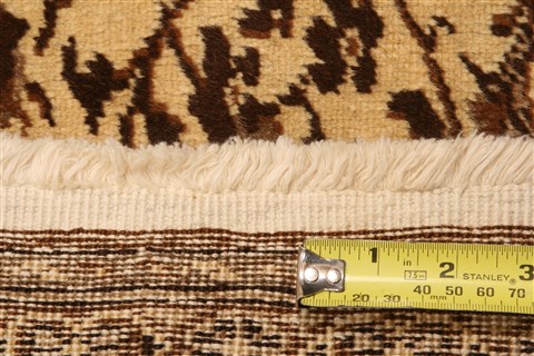 Tabriz Brown Hand Knotted 85 X 121 Area Rug 100-28985 Image 1