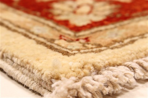 Pishavar Beige Hand Knotted 211 X 311 Area Rug 250-28992 Image 6