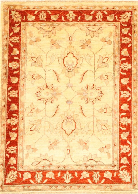 Pishavar Beige Hand Knotted 211 X 311 Area Rug 250-28992 Image 0
