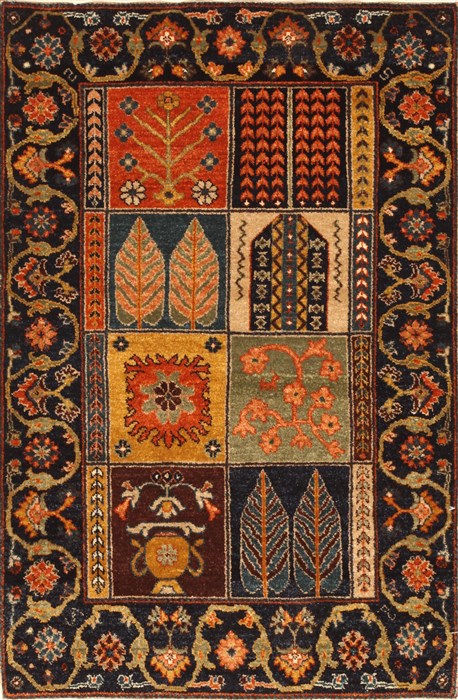 Bakhtiar Multicolor Hand Knotted 27 X 311  Area Rug 250-28996 Image 0