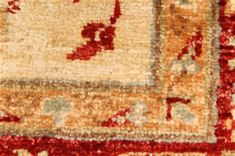 Pishavar Beige Hand Knotted 29 X 41 Area Rug 250-29006 Image 7