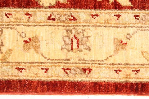 Pishavar Beige Hand Knotted 29 X 42 Area Rug 250-29011 Image 1