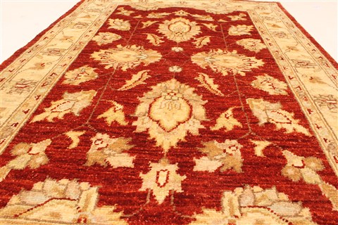 Pishavar Beige Hand Knotted 29 X 42 Area Rug 250-29011 Image 2
