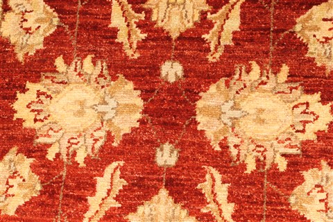 Pishavar Beige Hand Knotted 29 X 42 Area Rug 250-29011 Image 7