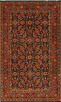 Indian Herati Beige Rectangle 2x4 ft Wool Carpet 29012
