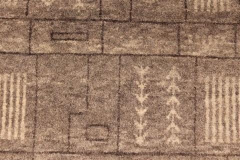 Gabbeh Grey Hand Knotted 26 X 311 Area Rug 250-29015 Image 2