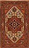 Serapi Beige Hand Knotted 27 X 41  Area Rug 250-29017 Thumb 0