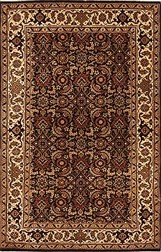Indian Herati Beige Rectangle 2x4 ft Wool Carpet 29021