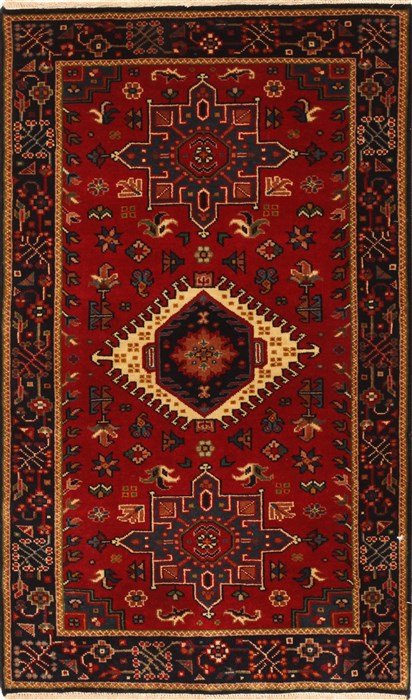 Karajeh Red Hand Knotted 27 X 42 Area Rug 250-29028 Image 0