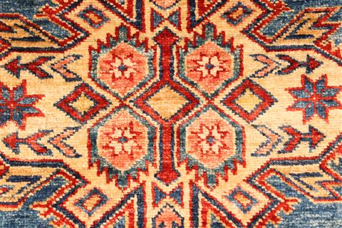 Kazak Blue Hand Knotted 27 X 41 Area Rug 250-29047 Image 2