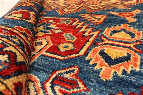 Kazak Blue Hand Knotted 27 X 41 Area Rug 250-29047 Image 7