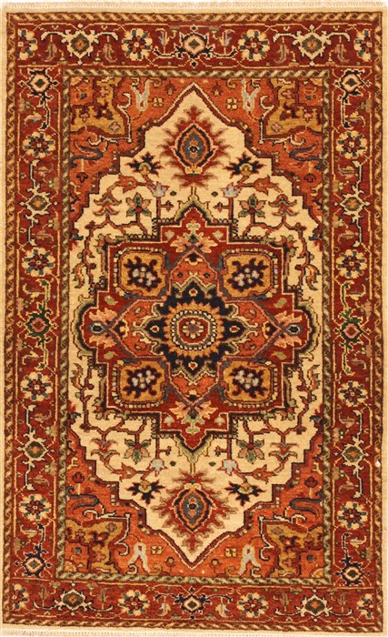 Serapi Brown Hand Knotted 26 X 40 Area Rug 250-29050 Image 0