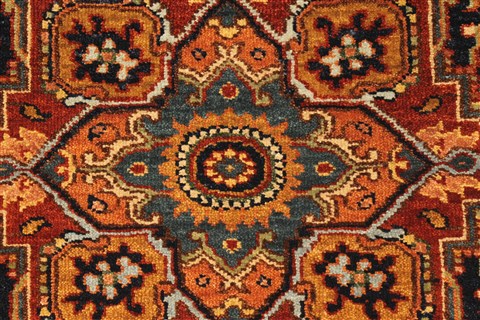 Serapi Blue Hand Knotted 26 X 40 Area Rug 250-29051 Image 2