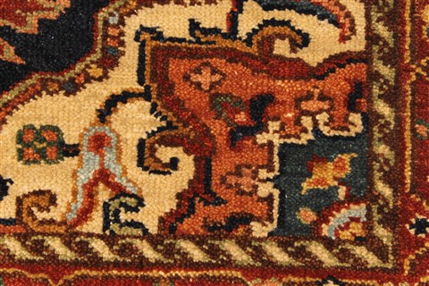 Serapi Blue Hand Knotted 26 X 40 Area Rug 250-29051 Image 7
