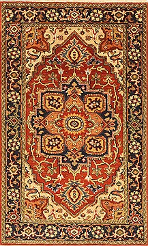 Serapi Orange Hand Knotted 2'6" X 4'0"  Area Rug 250-29053