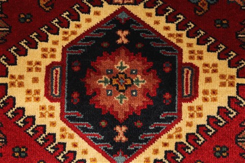 Karajeh Red Hand Knotted 24 X 310  Area Rug 250-29055 Image 2