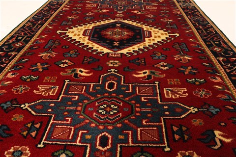 Karajeh Red Hand Knotted 24 X 310  Area Rug 250-29055 Image 4