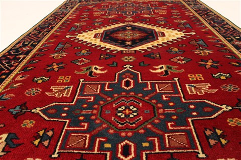 Karajeh Red Hand Knotted 26 X 41 Area Rug 250-29059 Image 5