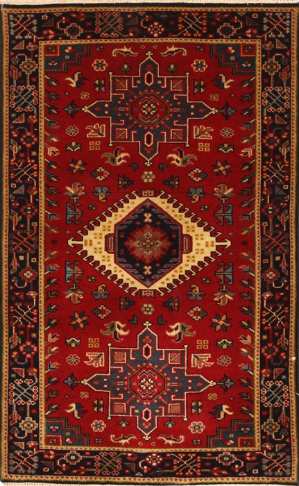Karajeh Red Hand Knotted 26 X 41 Area Rug 250-29059 Image 0