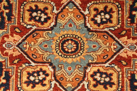 Serapi Blue Hand Knotted 26 X 40  Area Rug 250-29063 Image 2
