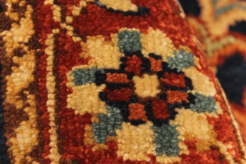 Serapi Blue Hand Knotted 26 X 40  Area Rug 250-29063 Image 6