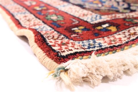 Afshar Blue Hand Knotted 53 X 72 Area Rug 254-29070 Image 1