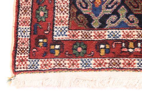 Afshar Blue Hand Knotted 53 X 72 Area Rug 254-29070 Image 2