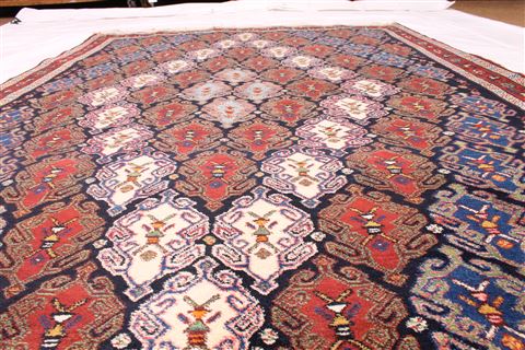 Afshar Blue Hand Knotted 53 X 72 Area Rug 254-29070 Image 5