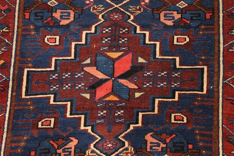 Kazak Blue Hand Knotted 49 X 79 Area Rug 254-29073 Image 3