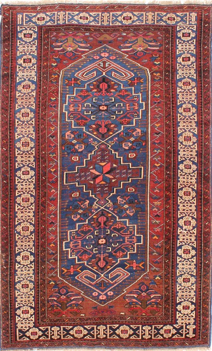 Kazak Blue Hand Knotted 49 X 79 Area Rug 254-29073 Image 0