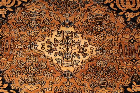 Isfahan Blue Hand Knotted 48 X 67 Area Rug 254-29076 Image 3