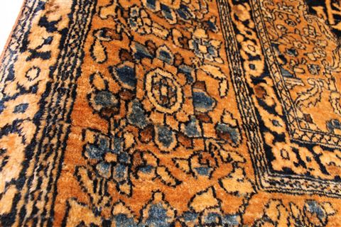 Isfahan Blue Hand Knotted 48 X 67 Area Rug 254-29076 Image 6