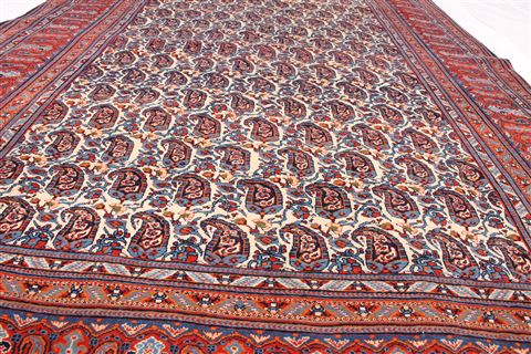 Isfahan White Hand Knotted 48 X 73 Area Rug 254-29077 Image 5
