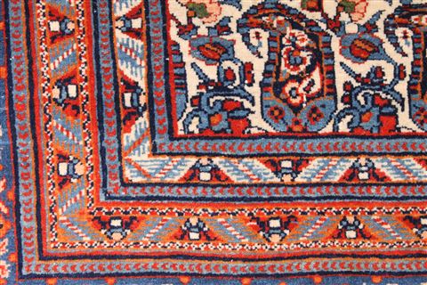 Isfahan White Hand Knotted 48 X 73 Area Rug 254-29077 Image 7