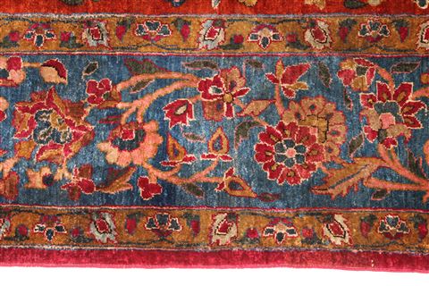 Kashan Red Hand Knotted 46 X 610 Area Rug 254-29079 Image 4