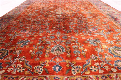 Kashan Red Hand Knotted 46 X 610 Area Rug 254-29079 Image 5