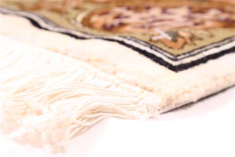 Tabriz Blue Hand Knotted 310 X 50  Area Rug 254-29089 Image 1