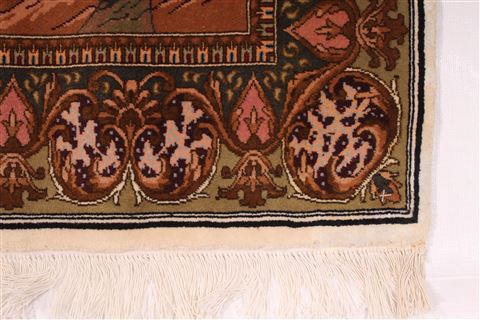 Tabriz Blue Hand Knotted 310 X 50  Area Rug 254-29089 Image 2