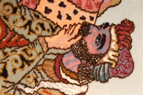 Tabriz Blue Hand Knotted 310 X 50  Area Rug 254-29089 Image 7