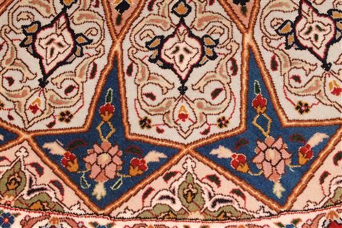 Tabriz Green Round Hand Knotted 67 X 67 Area Rug 254-29091 Image 3