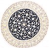 Nain Blue Round Hand Knotted 70 X 70 Area Rug 254-29092 Thumb 0