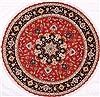 Tabriz Red Round Hand Knotted 67 X 67 Area Rug 254-29094 Thumb 0