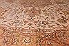 Tabriz Beige Round Hand Knotted 67 X 67  Area Rug 254-29095 Thumb 4