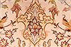 Tabriz Beige Round Hand Knotted 67 X 67  Area Rug 254-29095 Thumb 8