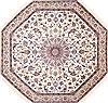Nain Beige Octagon Hand Knotted 70 X 75  Area Rug 254-29098 Thumb 0