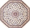 Nain Beige Octagon Hand Knotted 70 X 75 Area Rug 254-29098 Thumb 0