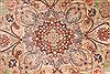 Tabriz Beige Round Hand Knotted 69 X 69  Area Rug 254-29100 Thumb 1