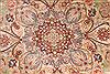 Tabriz Beige Round Hand Knotted 69 X 69 Area Rug 254-29100 Thumb 1
